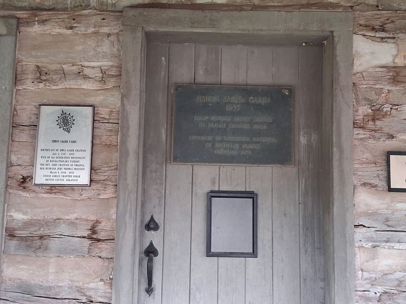 Simon Sager Cabin Marker. Click for full size. Simon Sager Cabin Marker image. Click for full size.