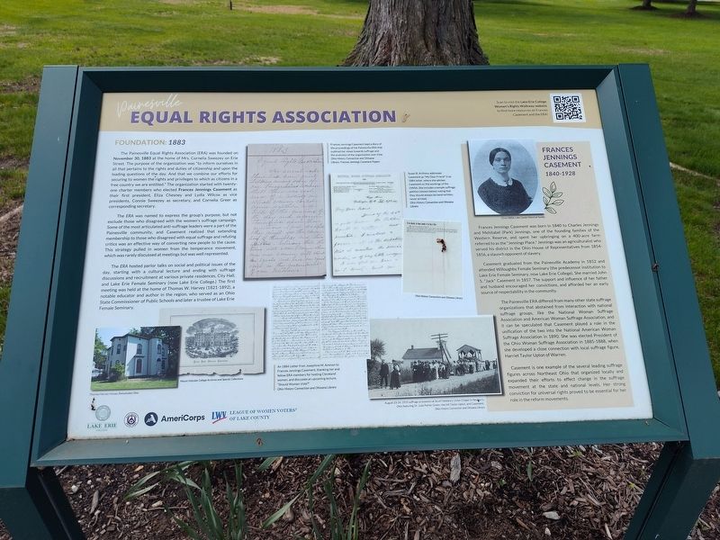 Painesville Equal Rights Association Marker image. Click for full size.