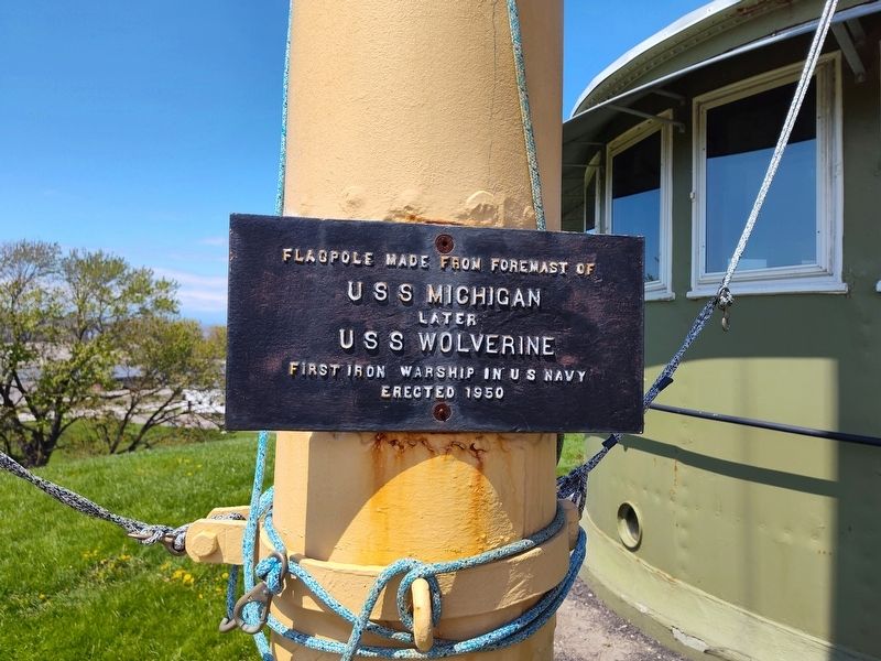 First Iron Warship in US Navy Foremast Marker image. Click for full size.
