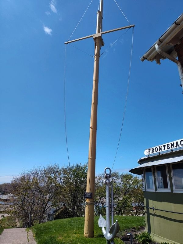 First Iron Warship in US Navy Foremast Marker image. Click for full size.