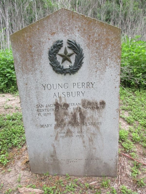 Young Perry Alsbury Marker. Click for full size. Young Perry Alsbury Marker image. Click for full size.