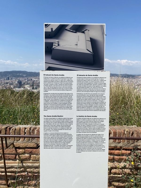 El Baluard de Santa Am�lia / The Santa Am�lia Bastion Marker image. Click for full size.