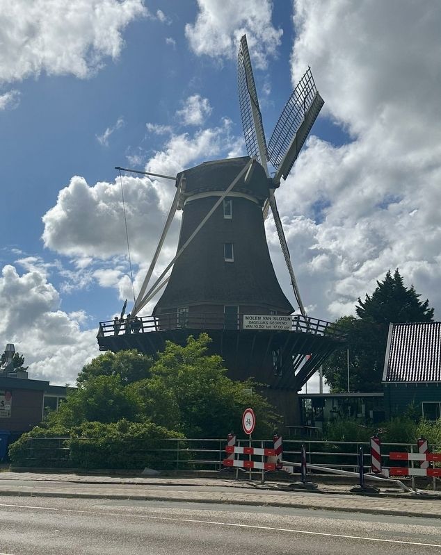 The Sloten Windmill (directly across the street from the marker).. Click for full size. The Sloten Windmill (directly across the street from the marker). image. Click for full size.