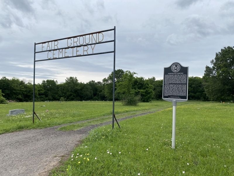 Fairground Cemetery Marker. Click for full size. Fairground Cemetery Marker image. Click for full size.