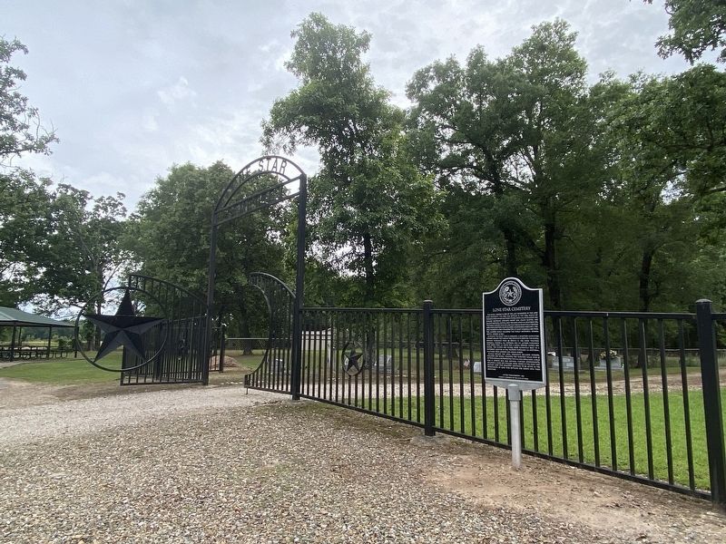 Lone Star Cemetery Marker image. Click for full size.