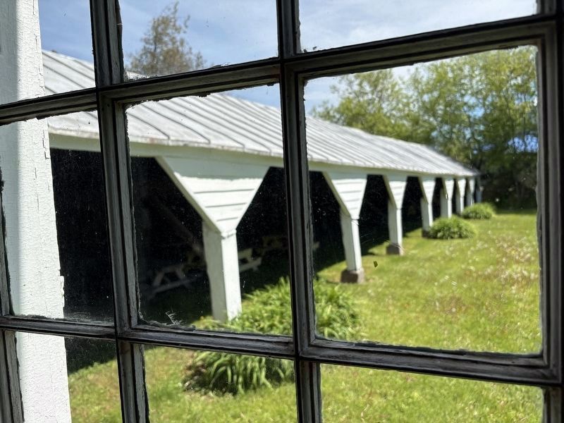 The 8-Bay Carriage Shed Adjacent to the Friends Meeting House. Click for full size. The 8-Bay Carriage Shed Adjacent to the Friends Meeting House image. Click for full size.