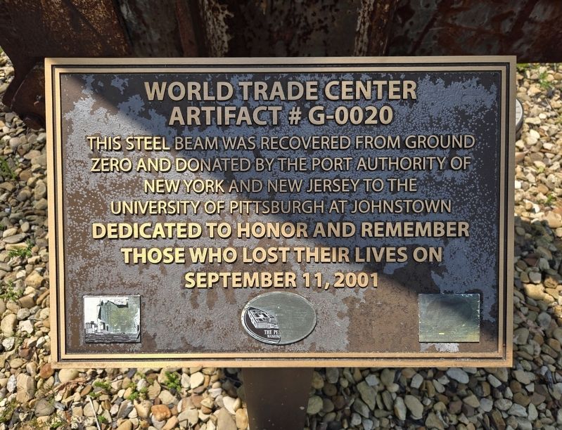 World Trade Center Artifact # G-0020 Marker. Click for full size. World Trade Center Artifact # G-0020 Marker image. Click for full size.