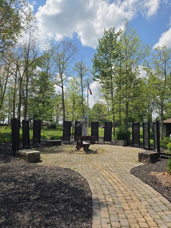 The University of Pittsburgh at Johnstown Heroes Memorial. Click for full size. The University of Pittsburgh at Johnstown Heroes Memorial image. Click for full size.