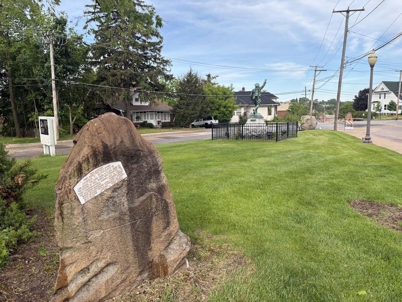 James T. Gifford’s Log House Marker. Click for full size. James T. Gifford’s Log House Marker image. Click for full size.