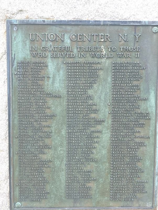 Union Center N.Y. Marker image. Click for full size.