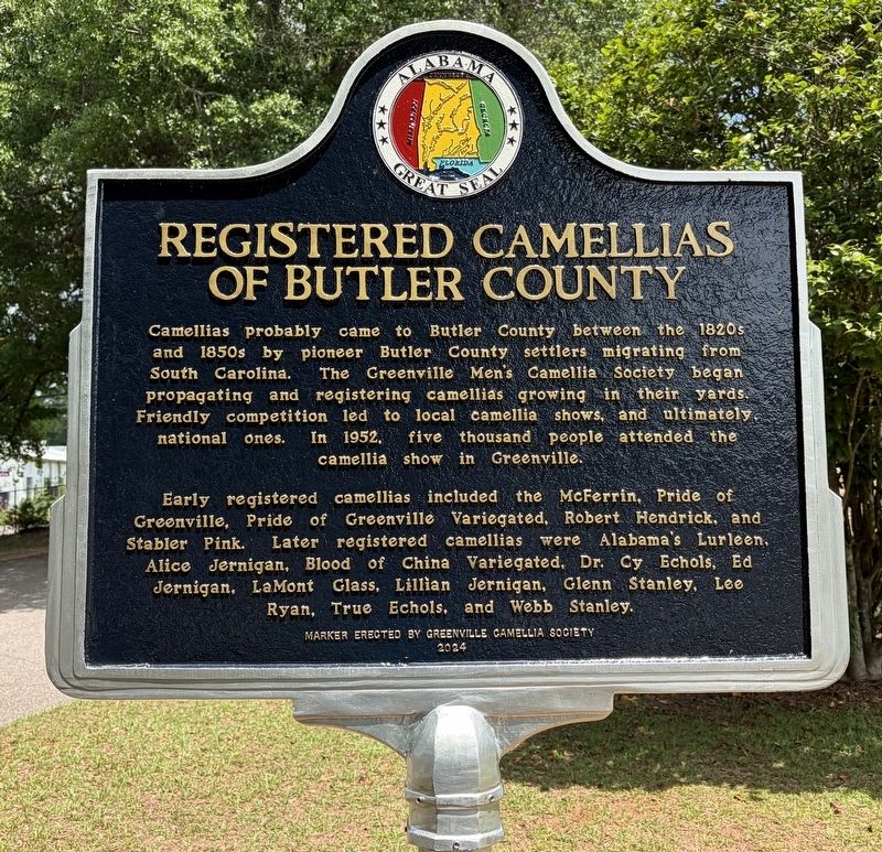 Registered Camellias of Butler County Marker image. Click for full size.
