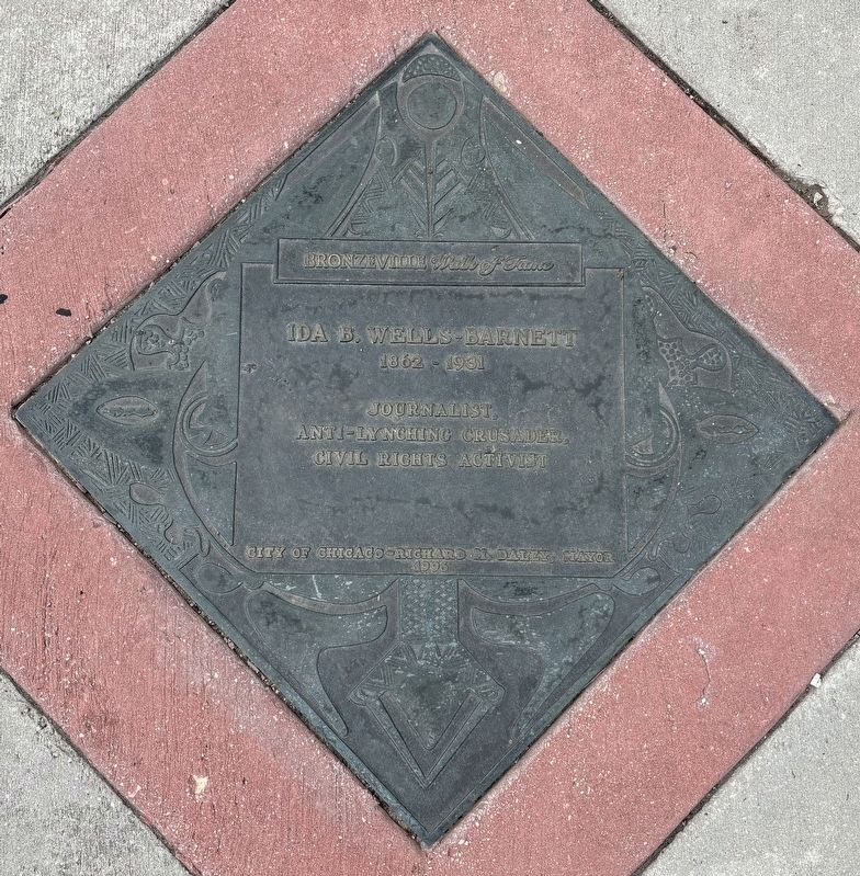 Ida B. Wells-Barnett Marker. Click for full size. Ida B. Wells-Barnett Marker image. Click for full size.