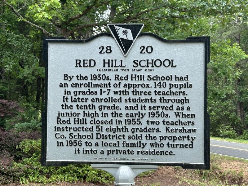 Red Hill School Marker image. Click for full size.