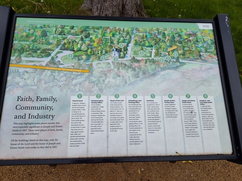 Faith, Family, Community, and Industry Marker. Click for full size. Faith, Family, Community, and Industry Marker image. Click for full size.