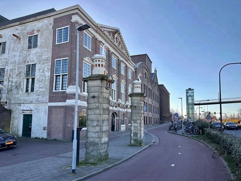 19th Century Section of the Sugar Factory Marker - wide view image. Click for full size.