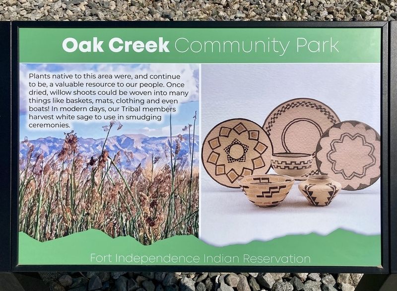 Oak Creek Community Park Marker. Click for full size. Oak Creek Community Park Marker image. Click for full size.