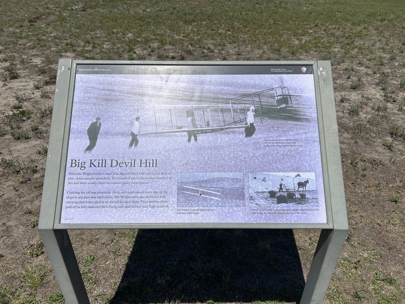 Big Kill Devil Hill Marker image. Click for full size.