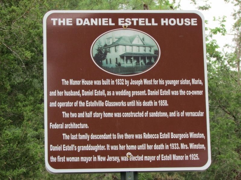 The Daniel Estell House Marker image. Click for full size.