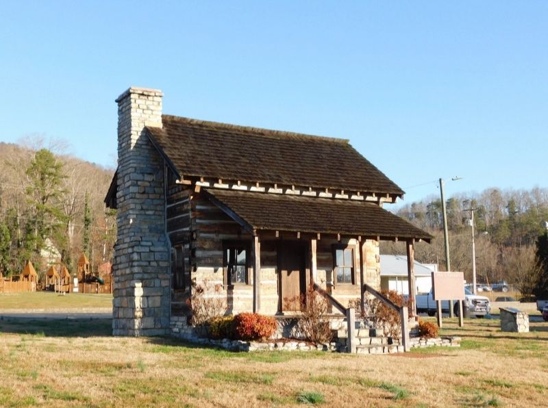 Replica of Poe's Tavern & Marker image. Click for full size.