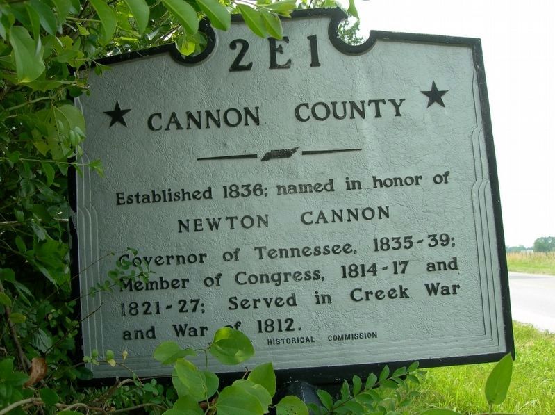 Cannon County/Warren County Marker. Click for full size. Cannon County/Warren County Marker image. Click for full size.