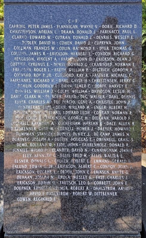 Minnesota Korean War Memorial C-F image. Click for full size.