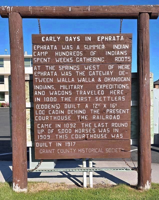Early Days in Ephrata Marker image. Click for full size.