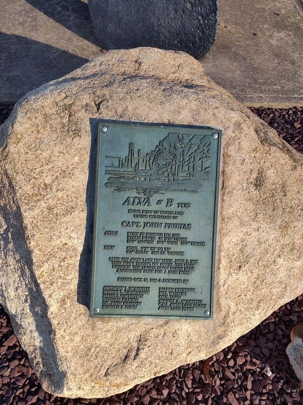 ALVA #B Tug Shipwreck Marker. Click for full size. ALVA #B Tug Shipwreck Marker image. Click for full size.