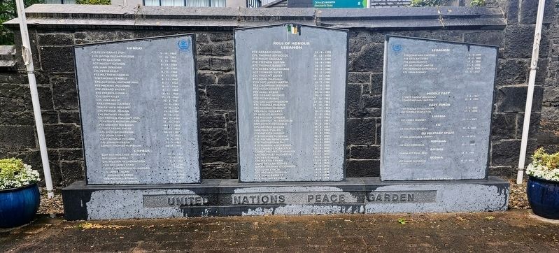 United Nations Peace Garden Marker. Click for full size. United Nations Peace Garden Marker image. Click for full size.