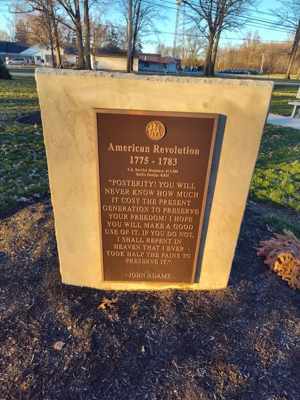 American Revolution Marker. Click for full size. American Revolution Marker image. Click for full size.