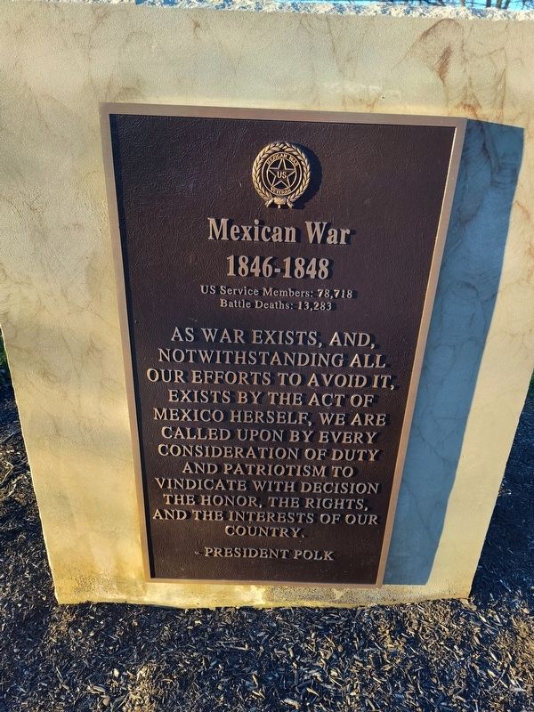 Mexican War Marker. Click for full size. Mexican War Marker image. Click for full size.