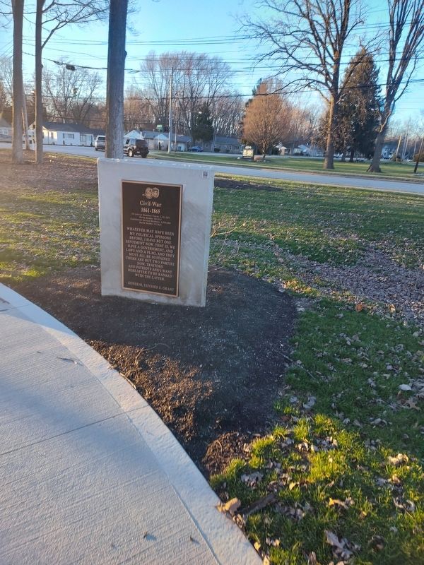 Civil War Marker. Click for full size. Civil War Marker image. Click for full size.