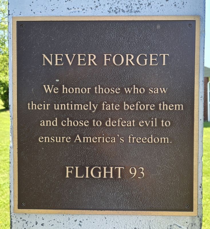 Never Forget Flight 93 Marker image. Click for full size.
