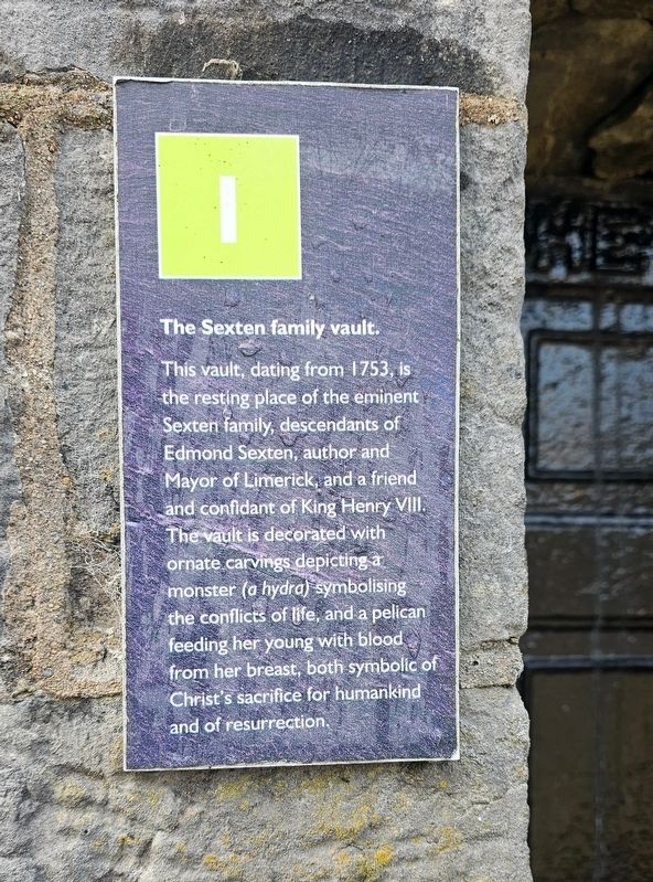 The Sexten Family Vault Marker. Click for full size. The Sexten Family Vault Marker image. Click for full size.