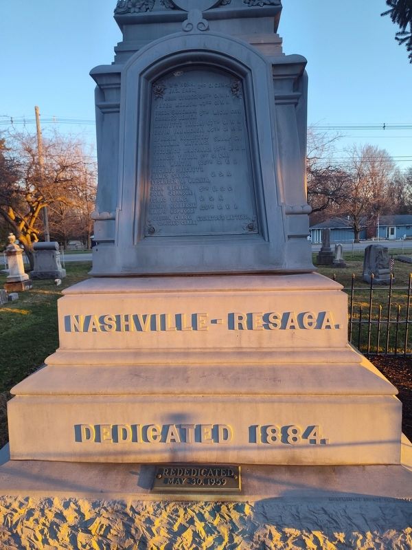 Eaton Township Civil War Memorial. Click for full size. Eaton Township Civil War Memorial image. Click for full size.