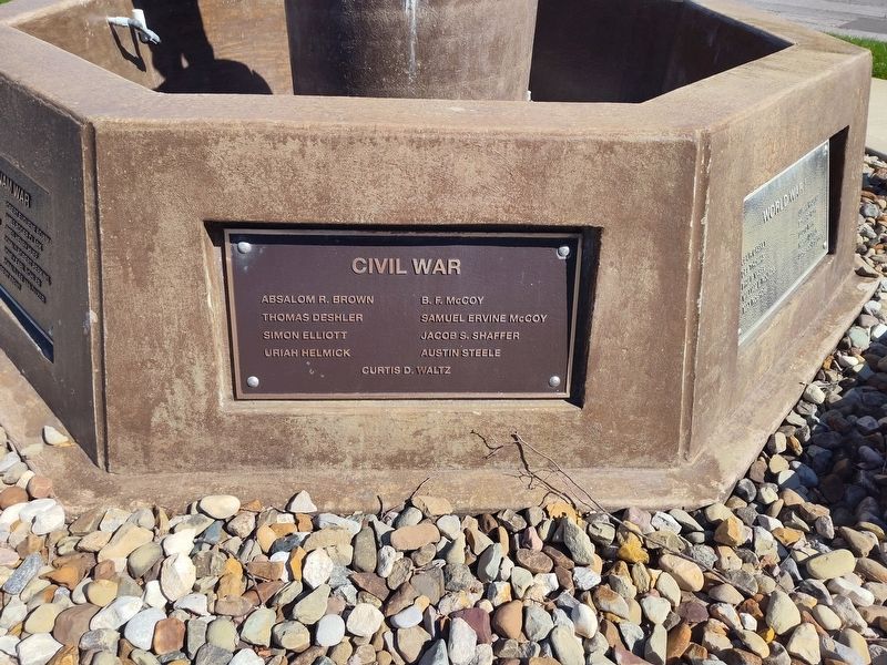 Wadesworth Veterans Memorial Marker. Click for full size. Wadesworth Veterans Memorial Marker image. Click for full size.