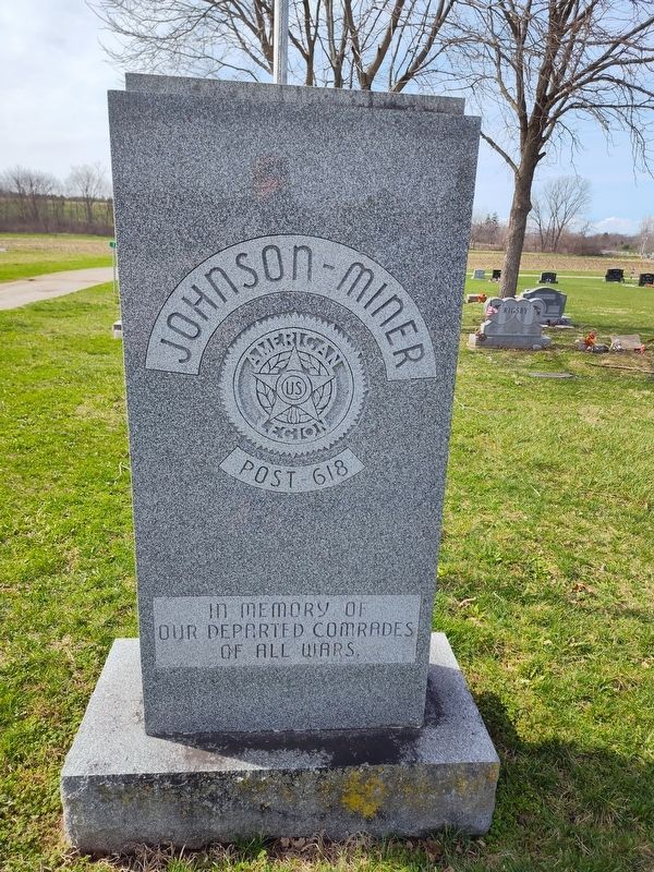 Johnson-Miner American Legion Post-618 Veterans Memorial Marker image. Click for full size.