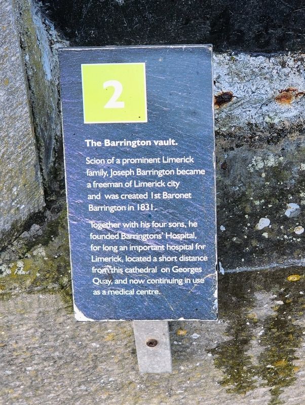The Barrington Vault Marker. Click for full size. The Barrington Vault Marker image. Click for full size.