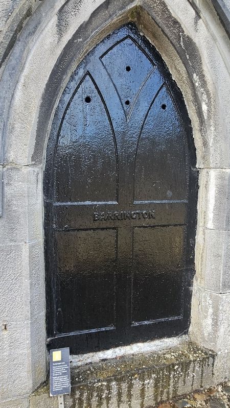 The Barrington Vault Marker. Click for full size. The Barrington Vault Marker image. Click for full size.