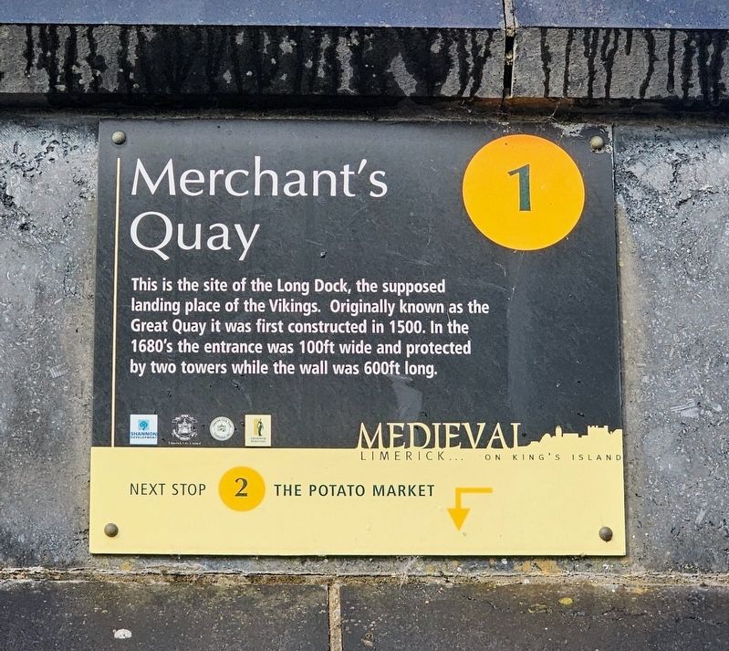 Merchant’s Quay Marker. Click for full size. Merchant’s Quay Marker image. Click for full size.