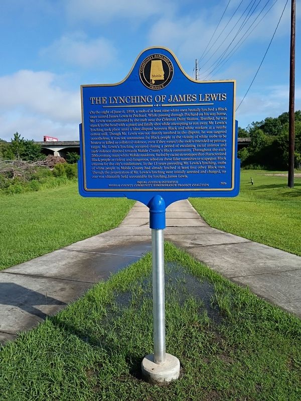 View of marker looking to the north from the bike trail. image. Click for full size.