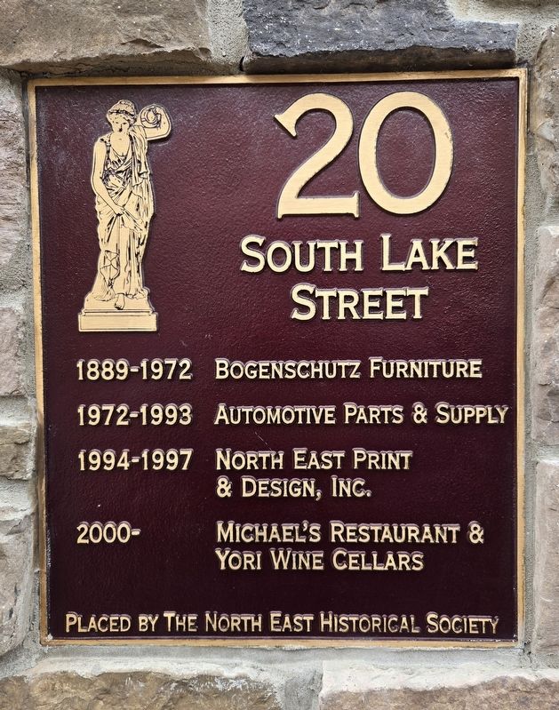 20 South Lake Street Marker. Click for full size. 20 South Lake Street Marker image. Click for full size.