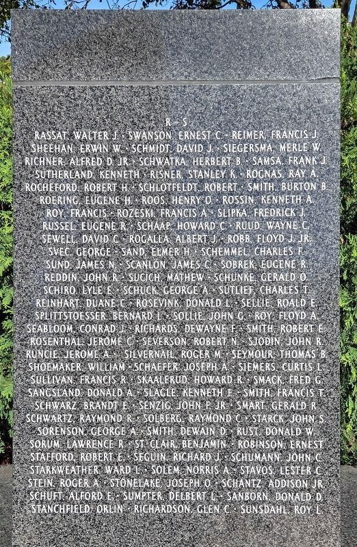 Minnesota Korean War Memorial R-s image. Click for full size.