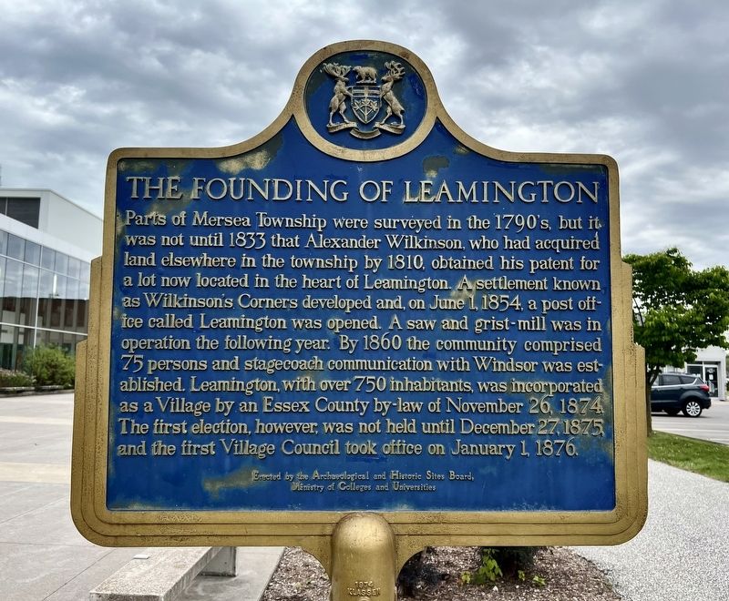 The Founding of Leamington Marker. Click for full size. The Founding of Leamington Marker image. Click for full size.