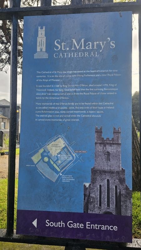 St. Mary’s Cathedral Marker. Click for full size. St. Mary’s Cathedral Marker image. Click for full size.