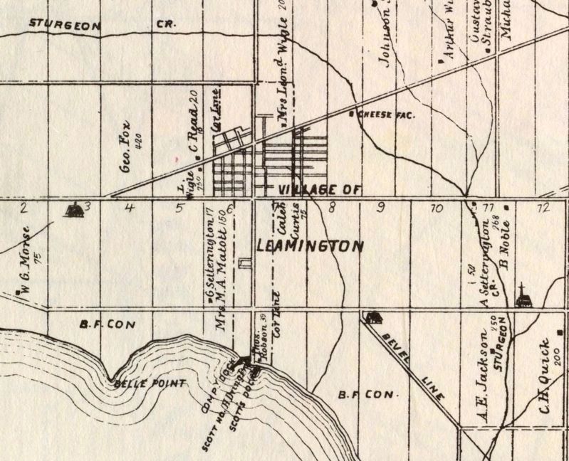 Leamington in 1882. Click for full size. Leamington in 1882 image. Click for full size.