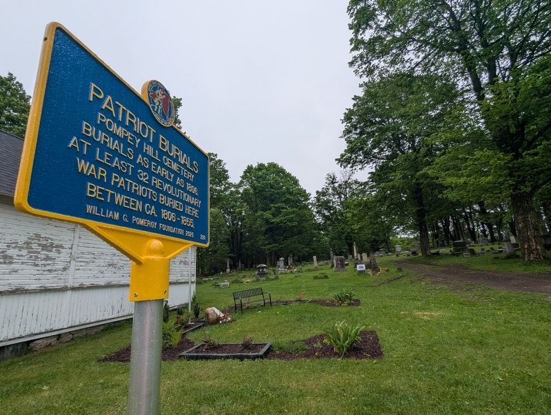 Patriot Burials Marker wider view image. Click for full size.
