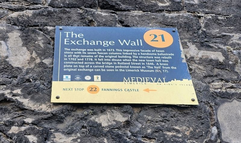 The Exchange Wall Marker. Click for full size. The Exchange Wall Marker image. Click for full size.