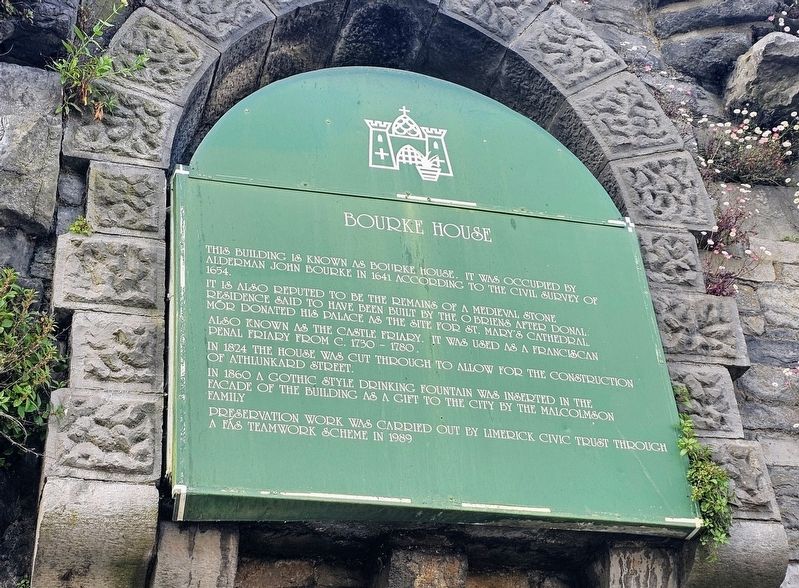 Bourke House Marker. Click for full size. Bourke House Marker image. Click for full size.