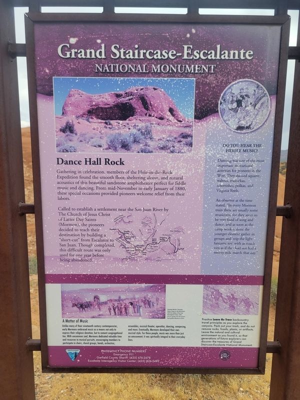 Dance Hall Rock Marker image. Click for full size.