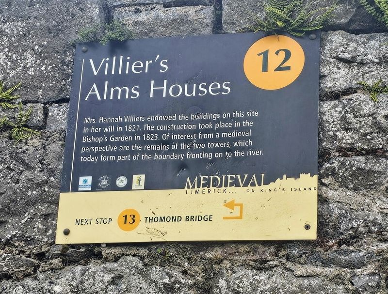 Villier�s Alms Houses Marker image. Click for full size.